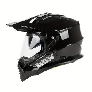 VGV Motorcycle Helmet: Full-Face, Universal Fit, ABS Material, No Accessories Included