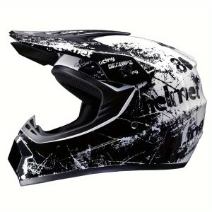 Stylish Motorcycle Helmet - Durable ABS Full Face Protection, Windproof & Breathable for All Seasons